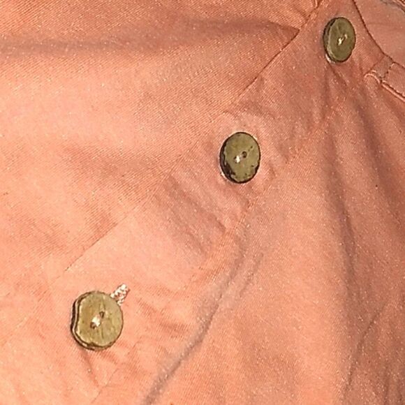 simplicity peach rustic button loungewear set - Picture 8 of 10